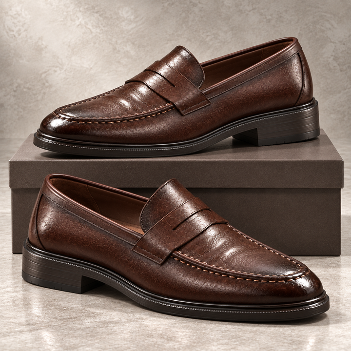 Giovanni Leather Loafers