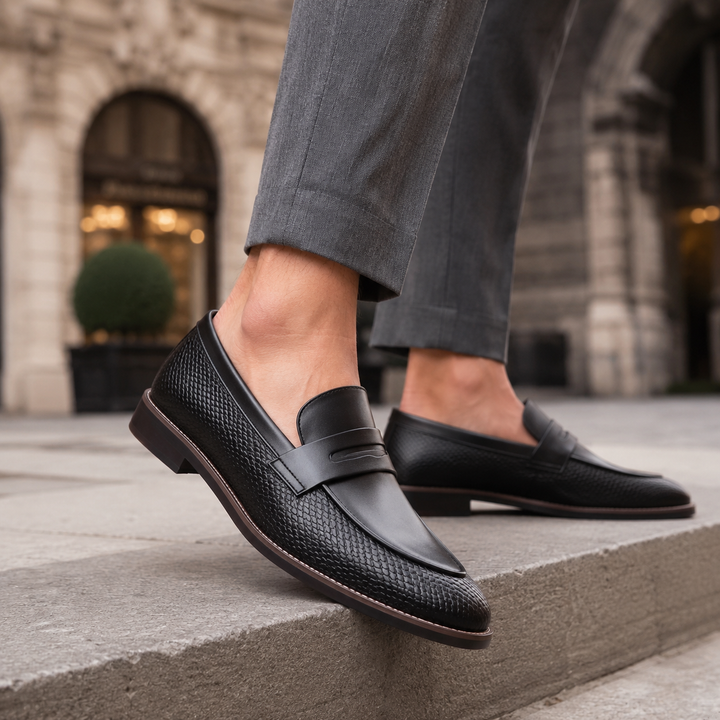 Marcelli Leather Loafers