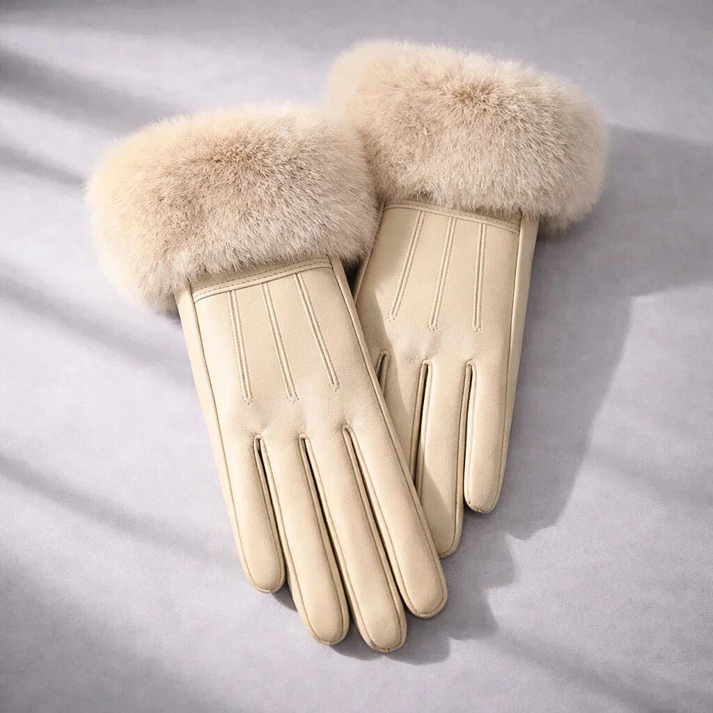 Celeste Fur Gloves