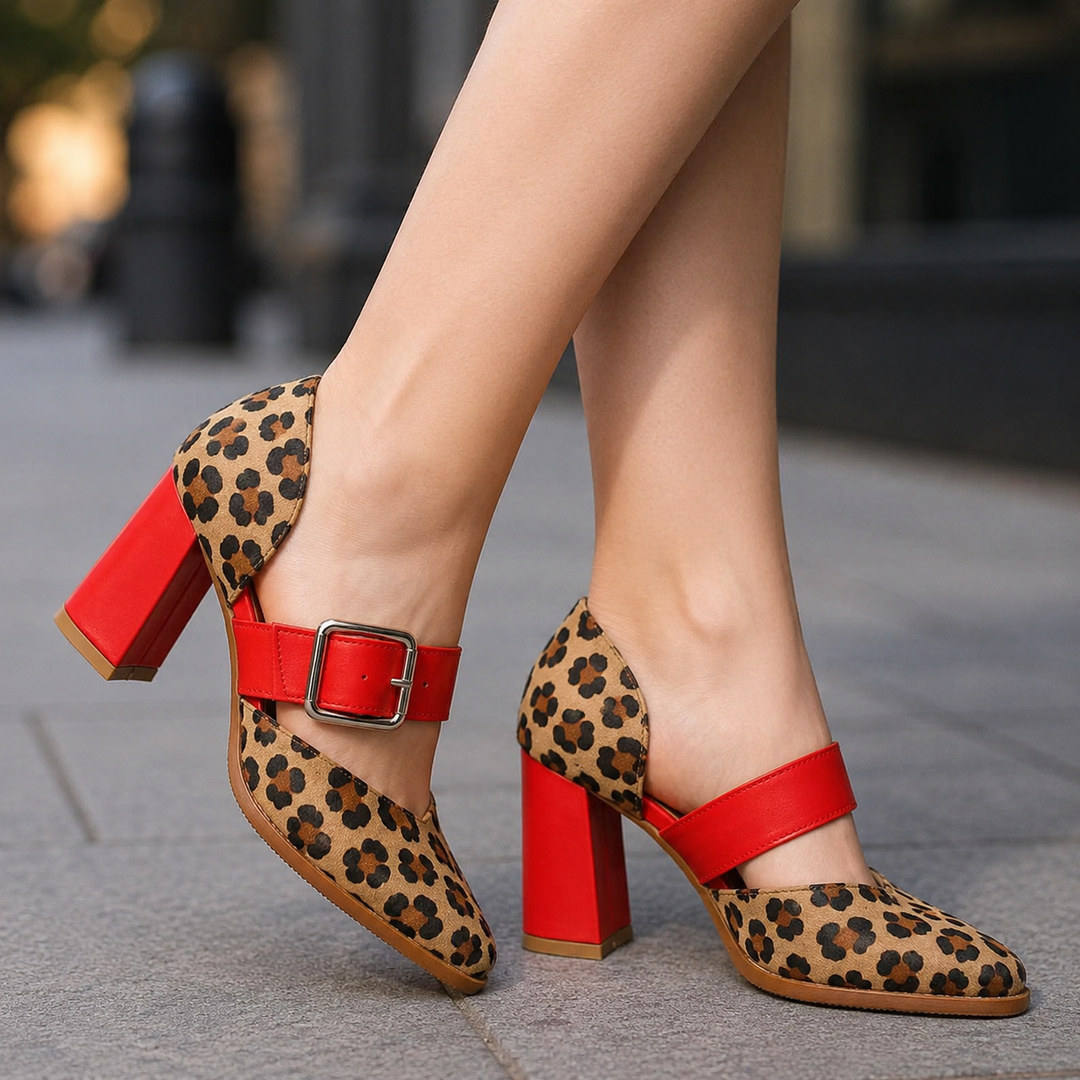 Leona Leopard Heels
