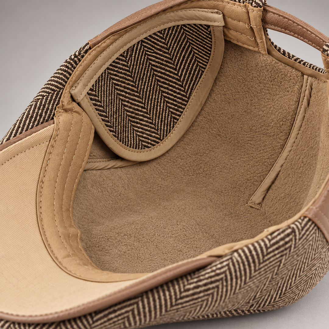 Thornton Herringbone Driving Cap