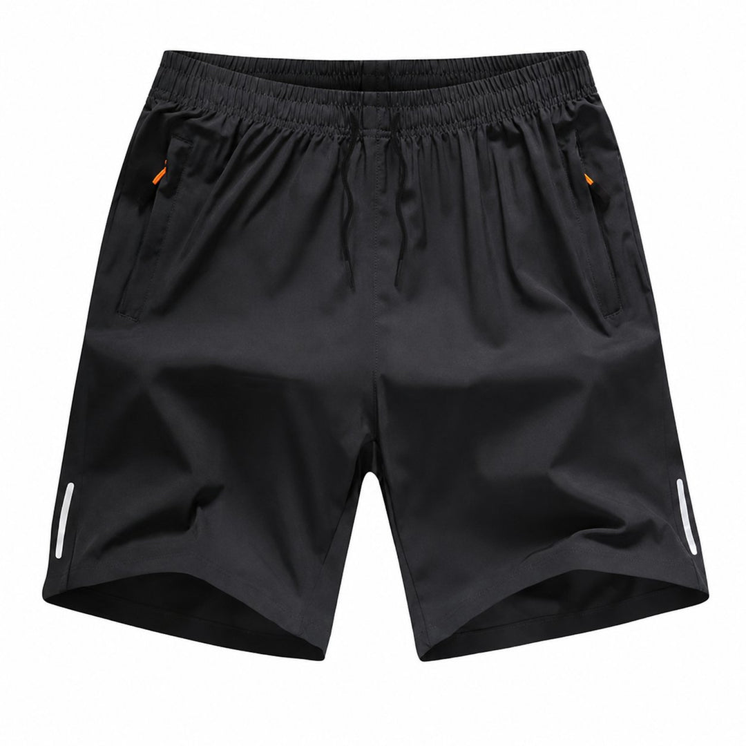 Dalton Flex Shorts in Classic Black, flat lay