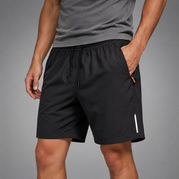 Dalton Flex Shorts in Classic Black, side view