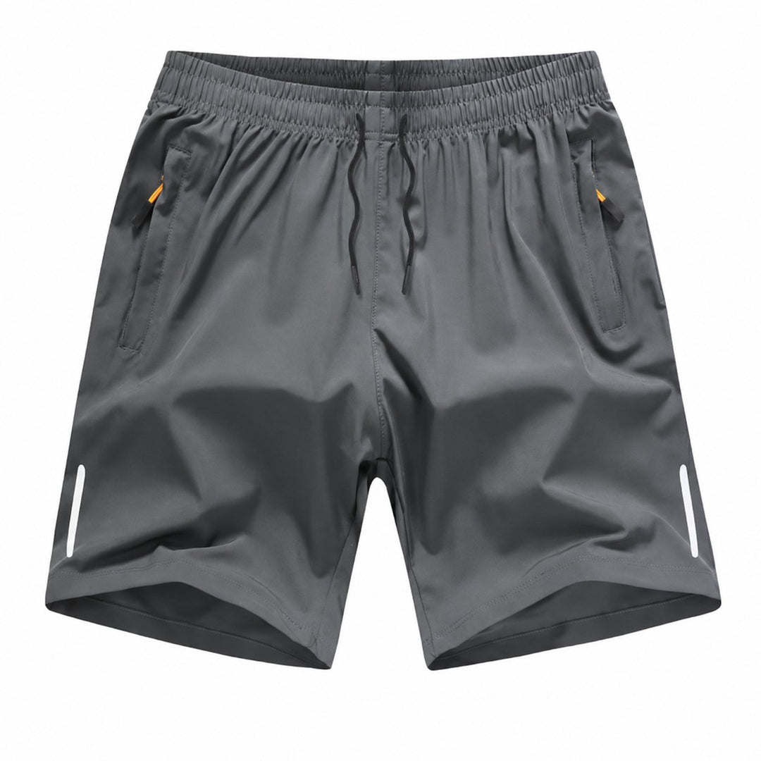 Dalton Flex Shorts in Grey, flat lay