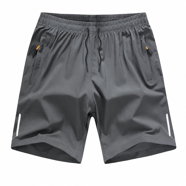 Dalton Flex Shorts in Grey, flat lay