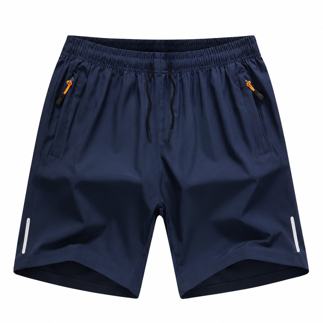 Dalton Flex Shorts in Navy, flat lay