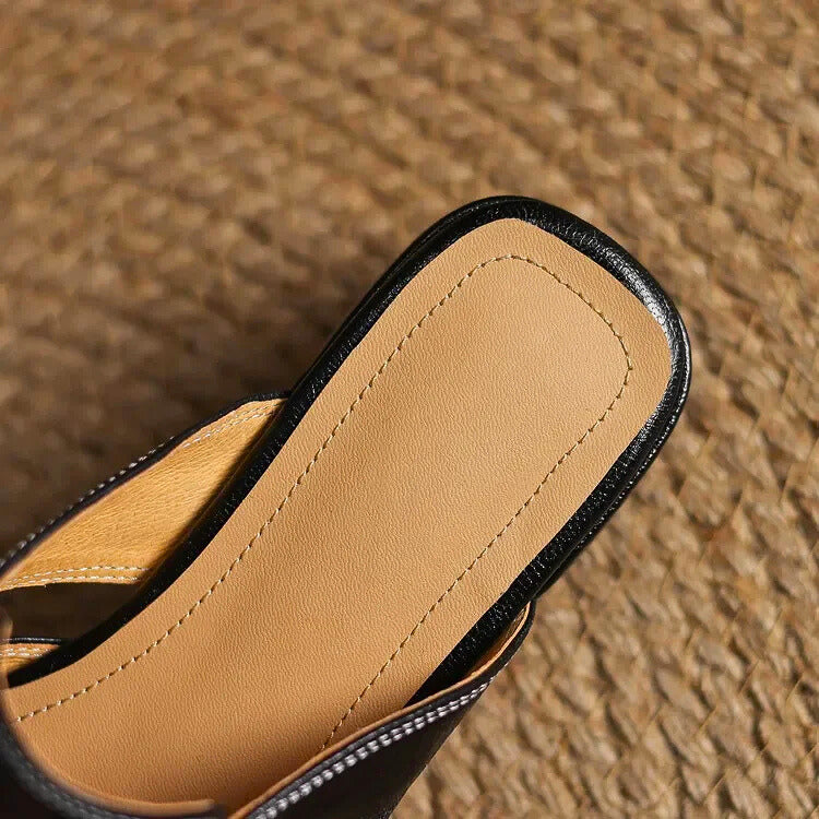 Amara Genuine Leather Mules