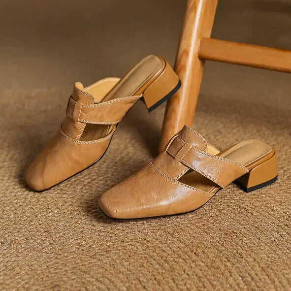 Amara Genuine Leather Mules