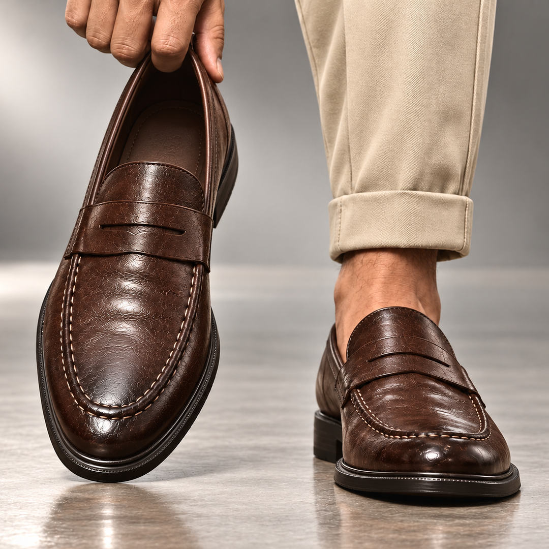Giovanni Leather Loafers