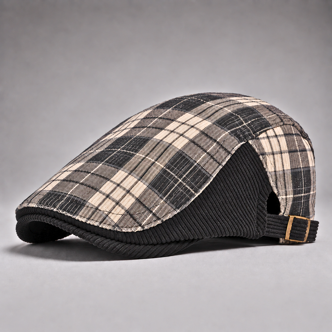 Crawford Plaid Driving Cap