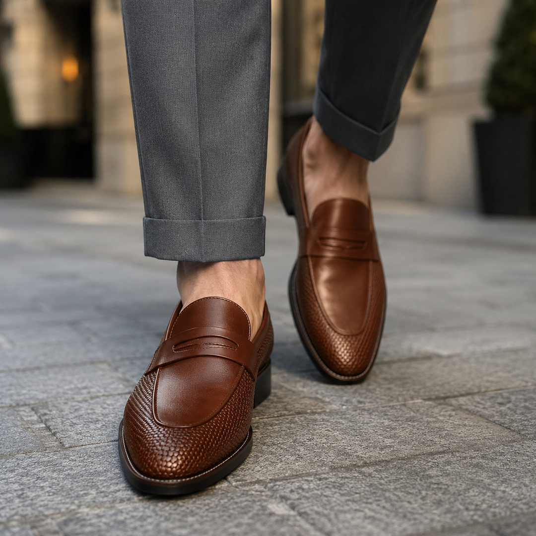 Marcelli Leather Loafers