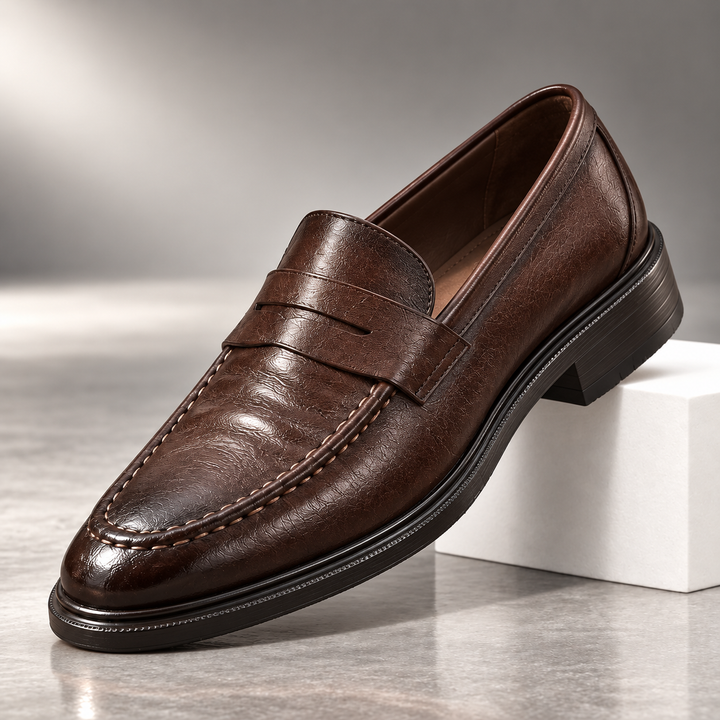 Giovanni Leather Loafers