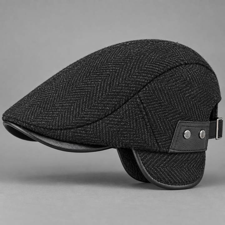 Thornton Herringbone Driving Cap
