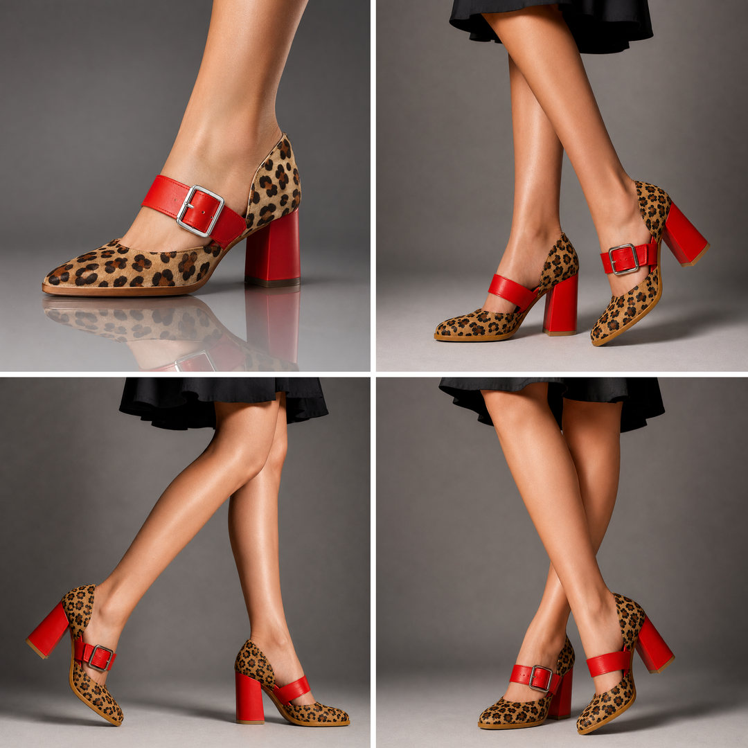 Leona Leopard Heels