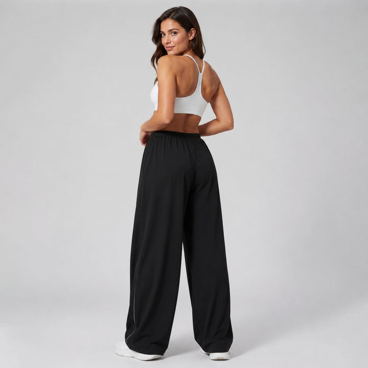 Willow Flow Pants in Black, back view