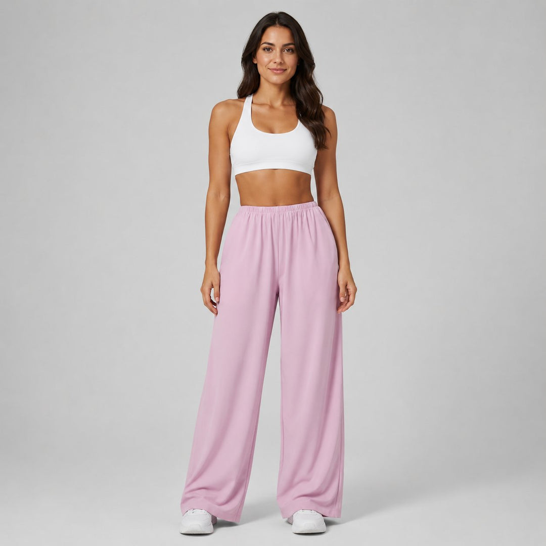 Willow Flow Pants in Pink, front view