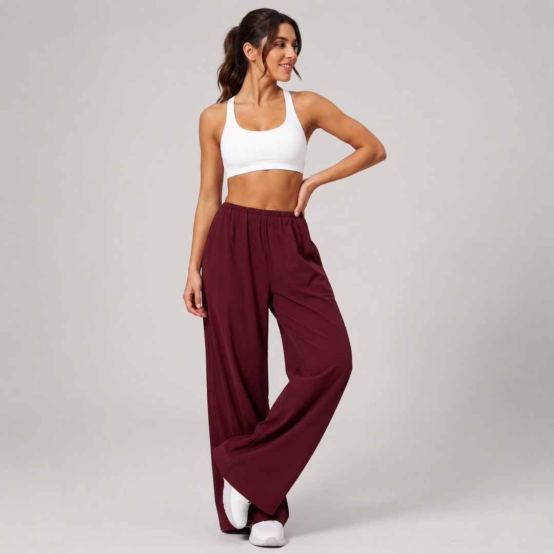 Willow Flow Pants in Red, front view 2